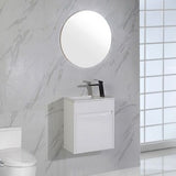BRANT Mini Wall Hung Vanity Gloss White