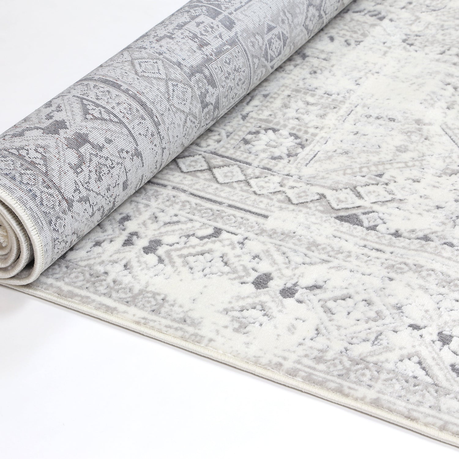 Cordelia Panel Grey Rug