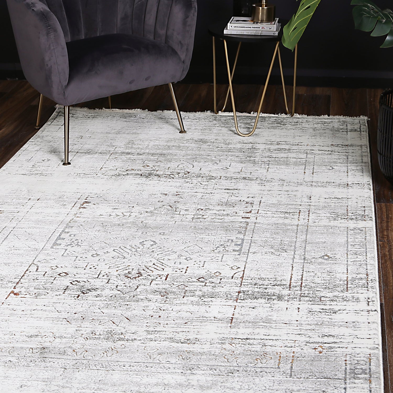 Cordelia Traditional Grey Multi Rug
