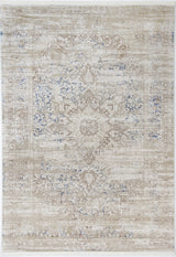 Cordelia Medalion Beige Blue Rug