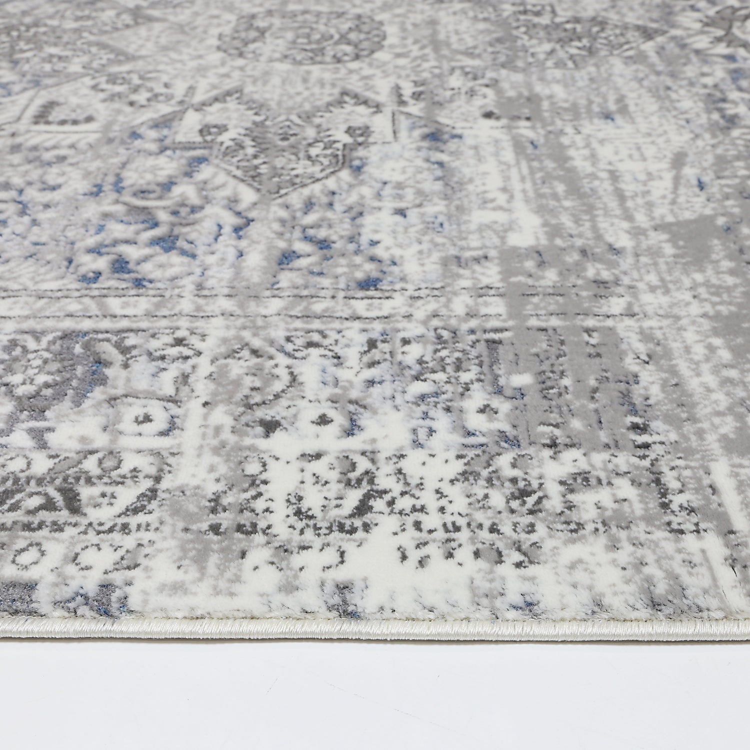 Cordelia Medalion Grey Blue Rug