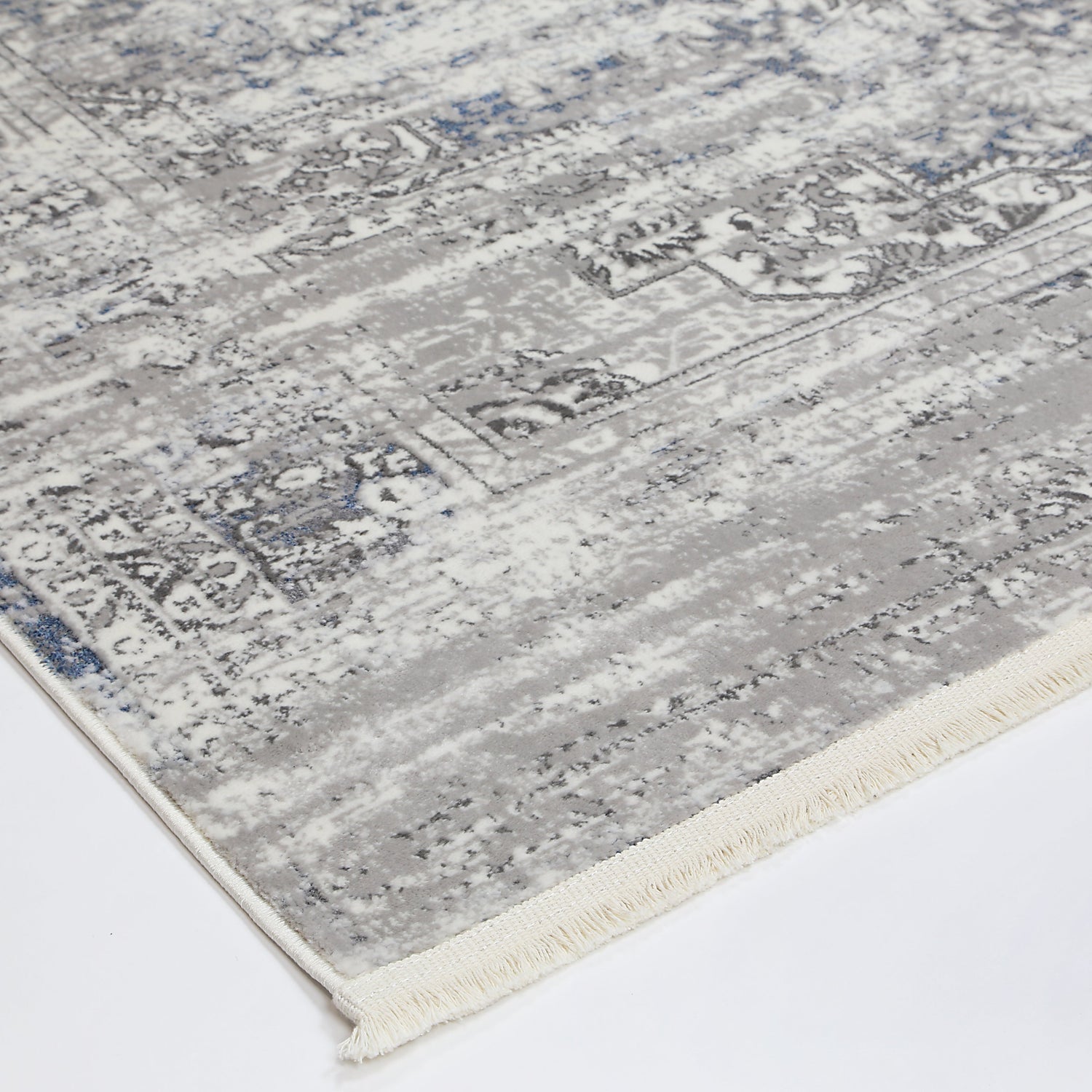 Cordelia Medalion Grey Blue Rug