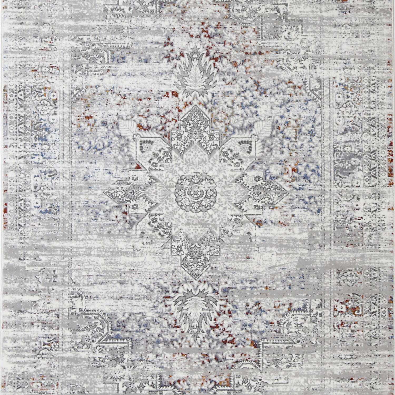Cordelia Medalion Grey Multi Rug