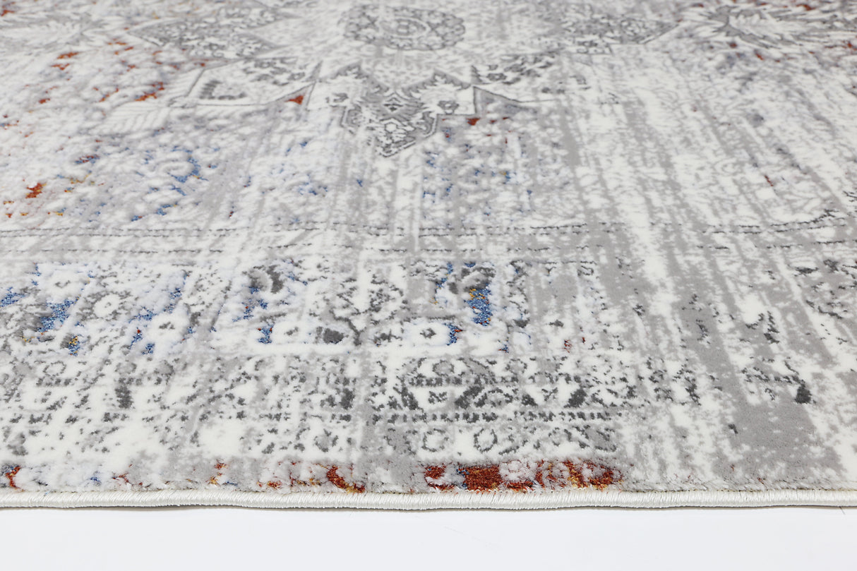 Cordelia Medalion Grey Multi Rug