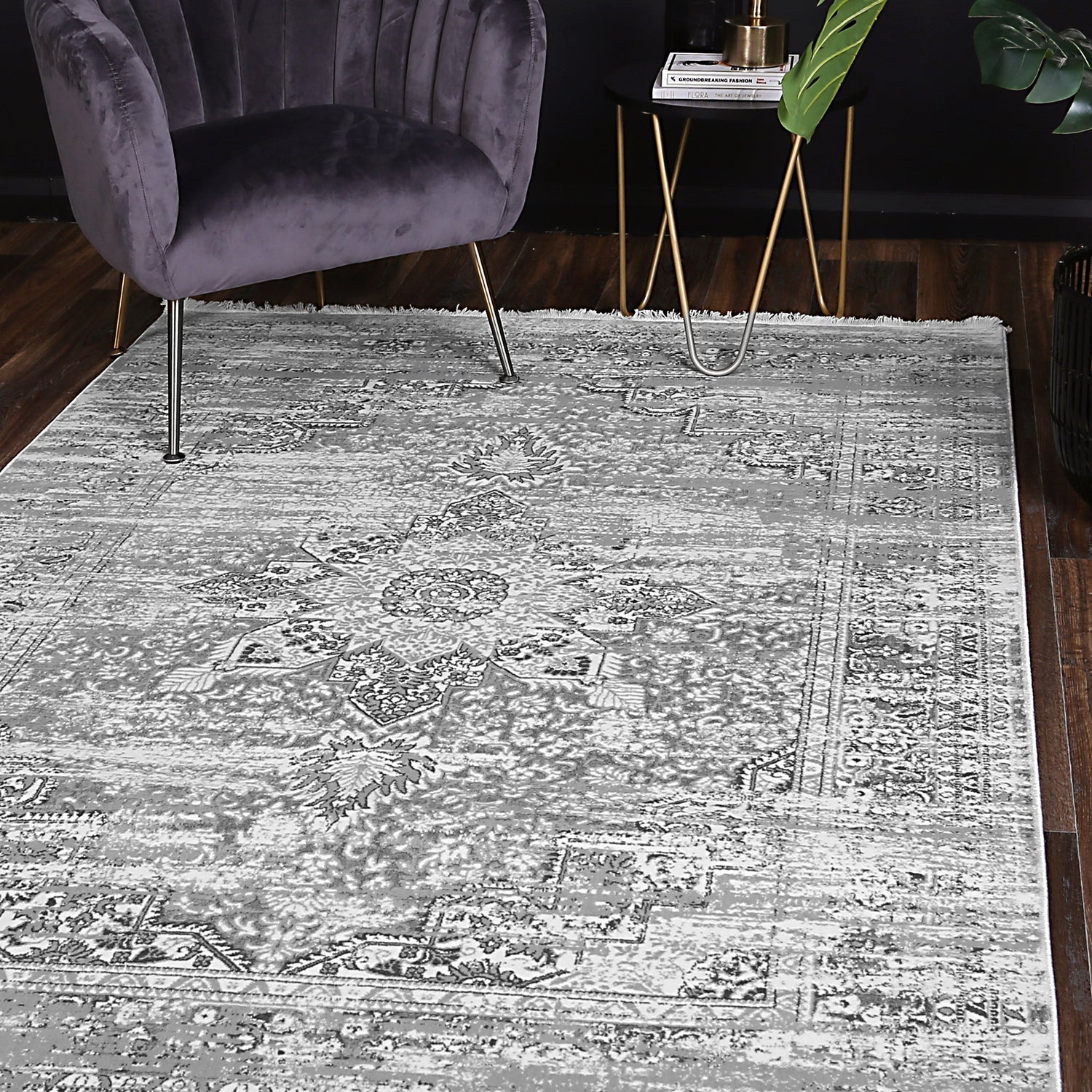 Cordelia Medalion Grey Rug