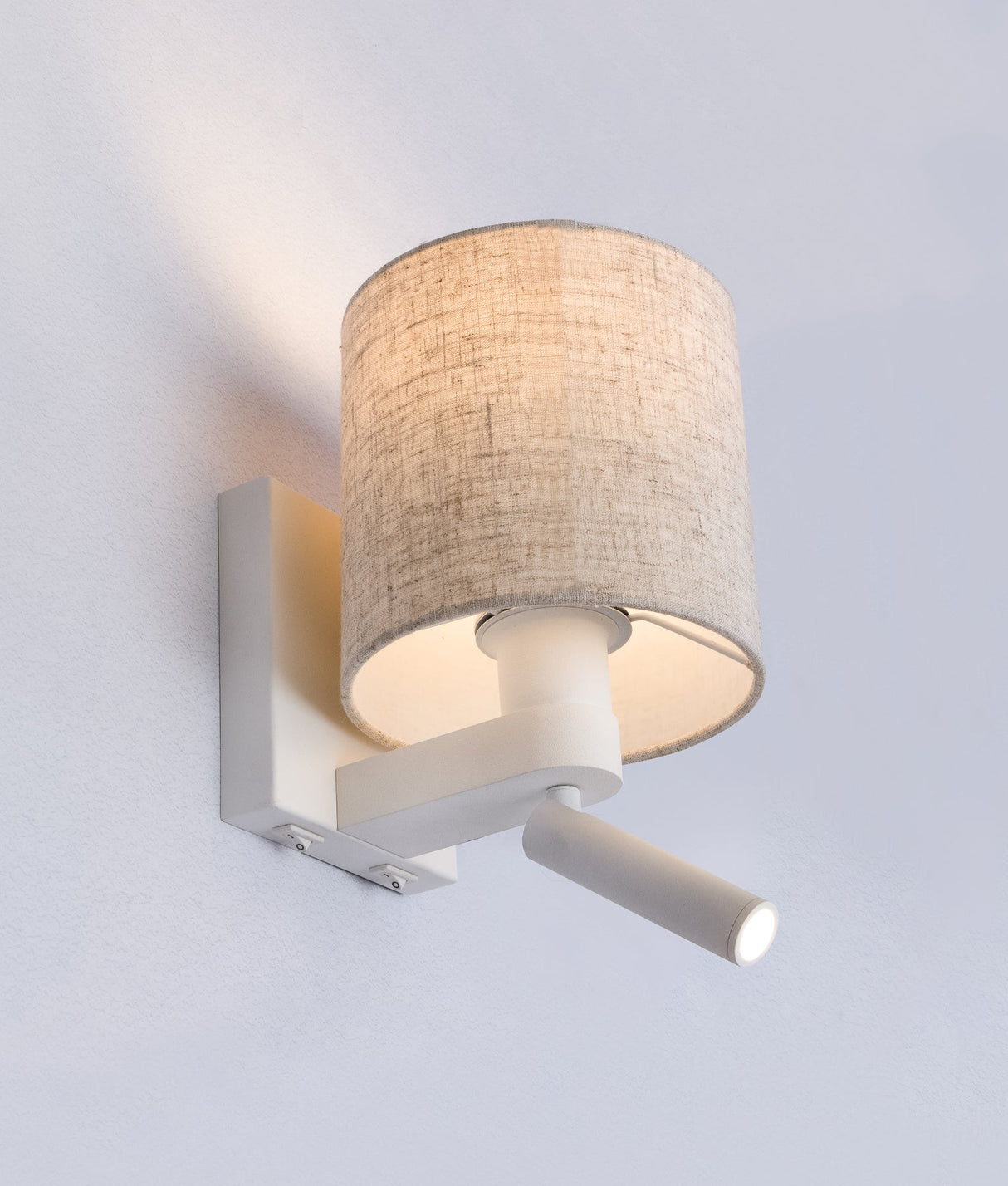 BRIGHTON: E27 Interior Wall Lamp With Adjustable LED Reading Lights