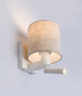BRIGHTON: E27 Interior Wall Lamp With Adjustable LED Reading Lights