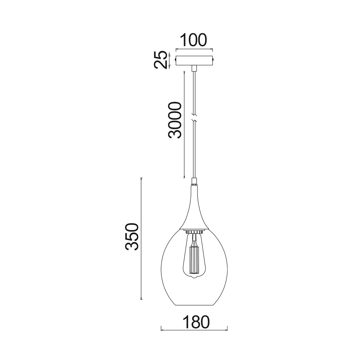 BROTE: Retro Interior Bronze Wine Glass Shape Pendant Lights