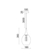 BROTE: Retro Interior Bronze Wine Glass Shape Pendant Lights