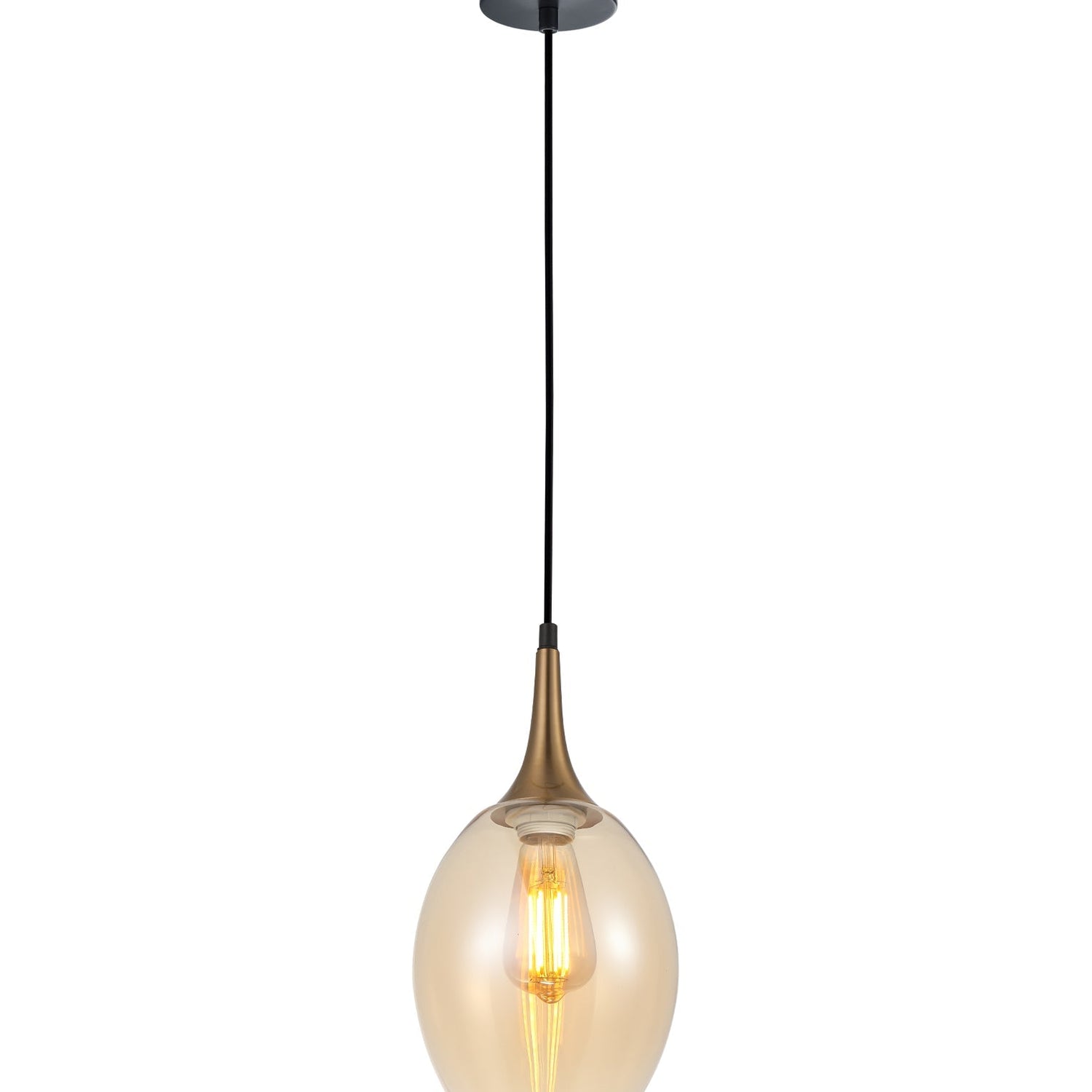 BROTE: Retro Interior Bronze Wine Glass Shape Pendant Lights