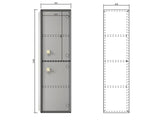 Boston Tall Boy Matte Grey
