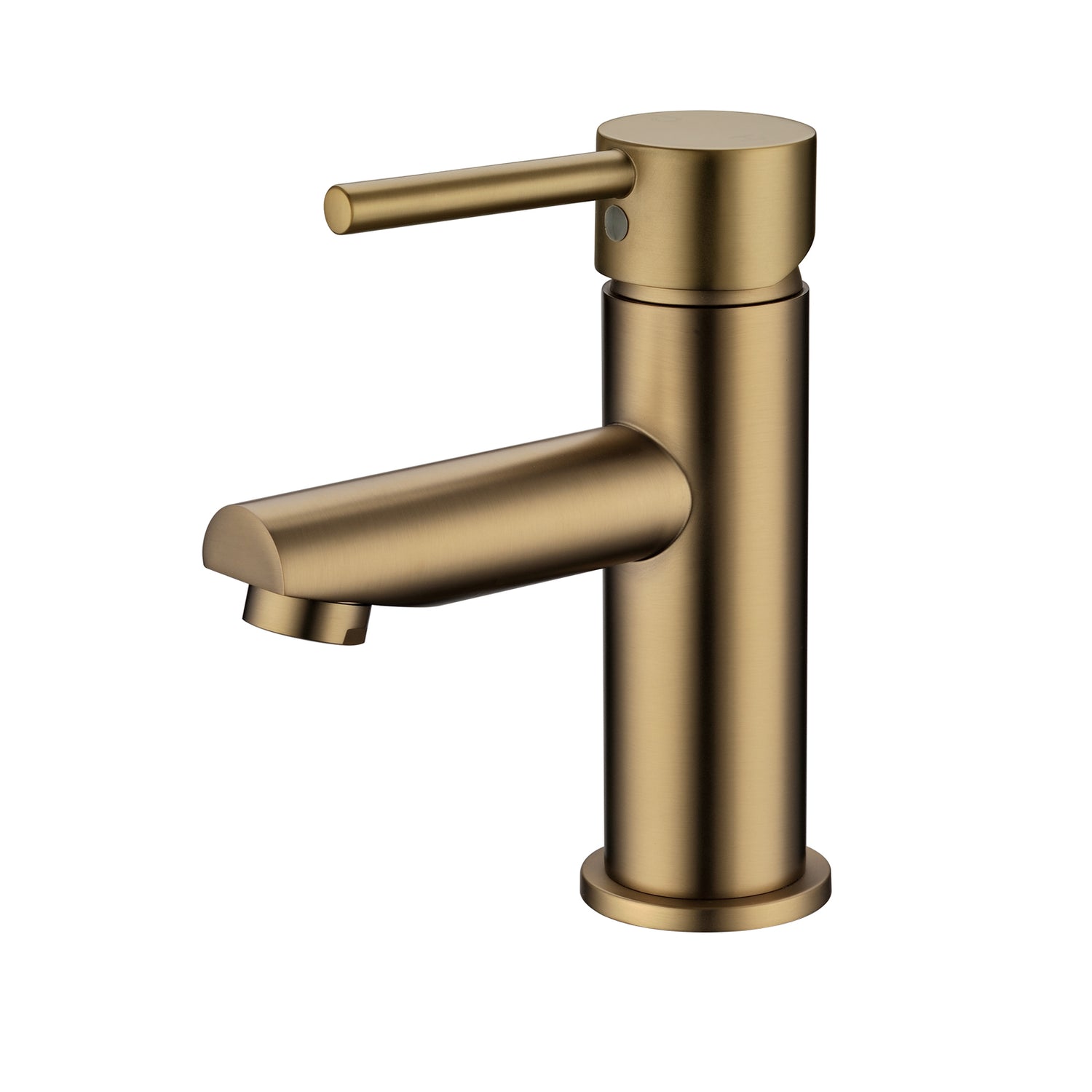 Pentro Round Basin Mixer - Brushed Brass