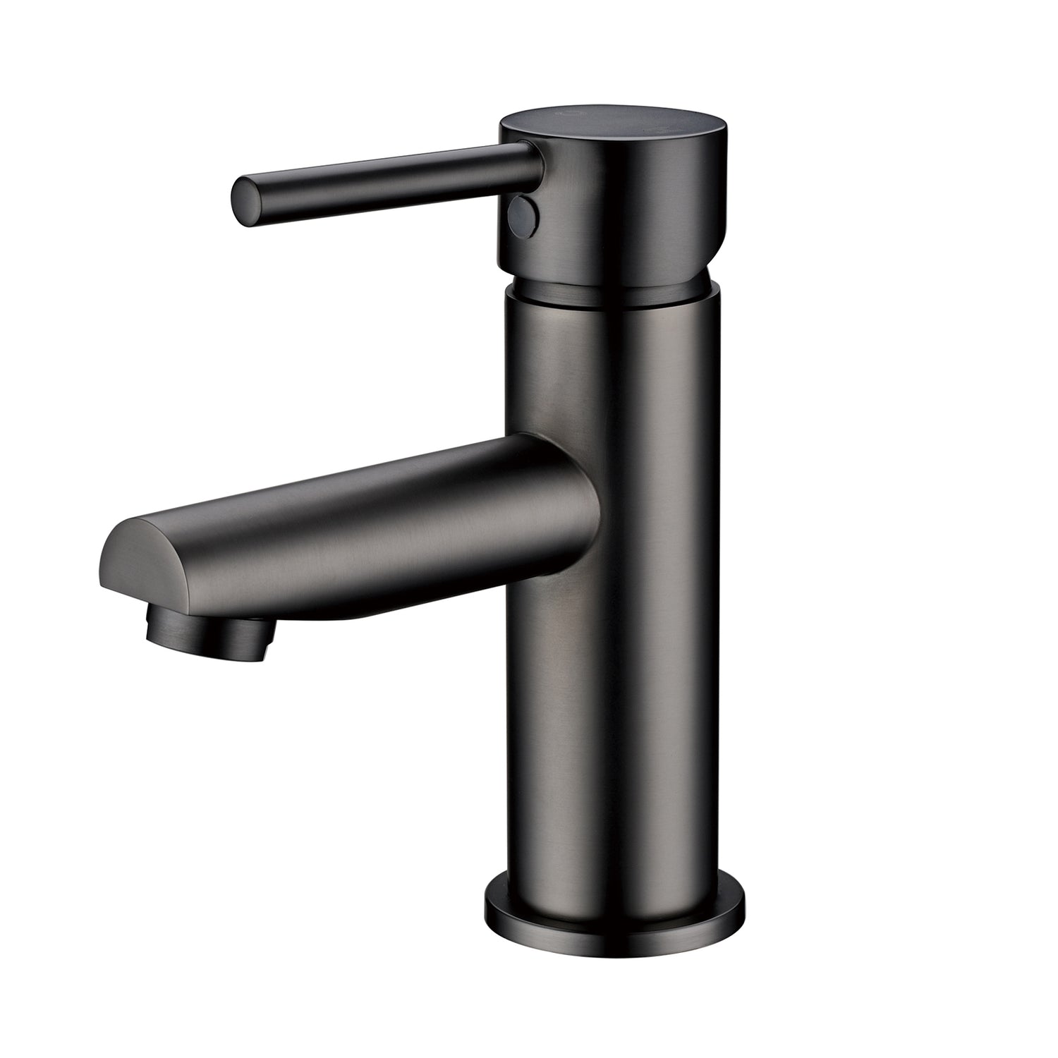 Pentro Round Basin Mixer - Brushed Gun Metal
