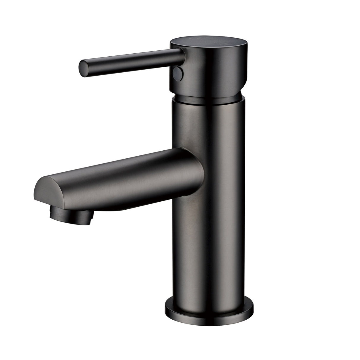 Pentro Round Basin Mixer - Brushed Gun Metal