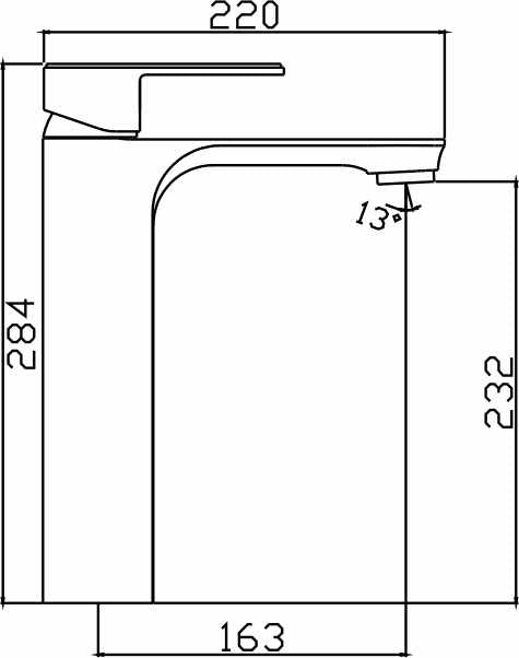 Bateau High Basin Mixer (Chrome)