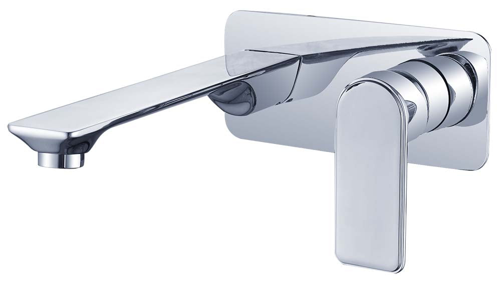 Bateau Wall Mixer With Outlet (Chrome)