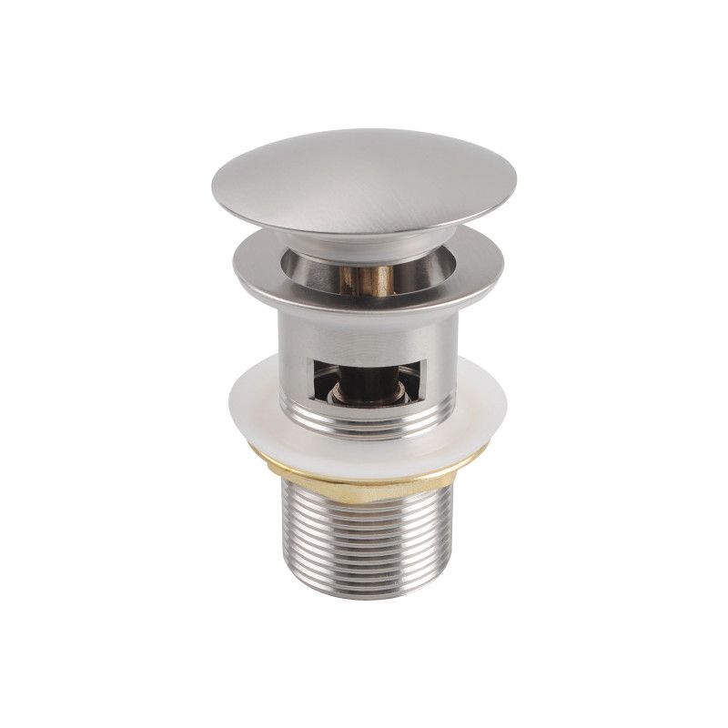 Pop Up Waste With Overflow - Brushed Nickel