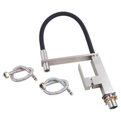 AQU Kitchen Sink Mixer Tap - Brushed Nickel