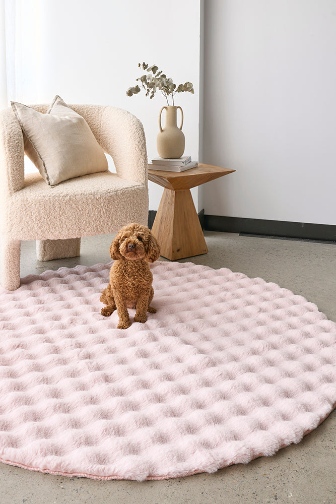 Bubble Blush - Machine Washable Rug