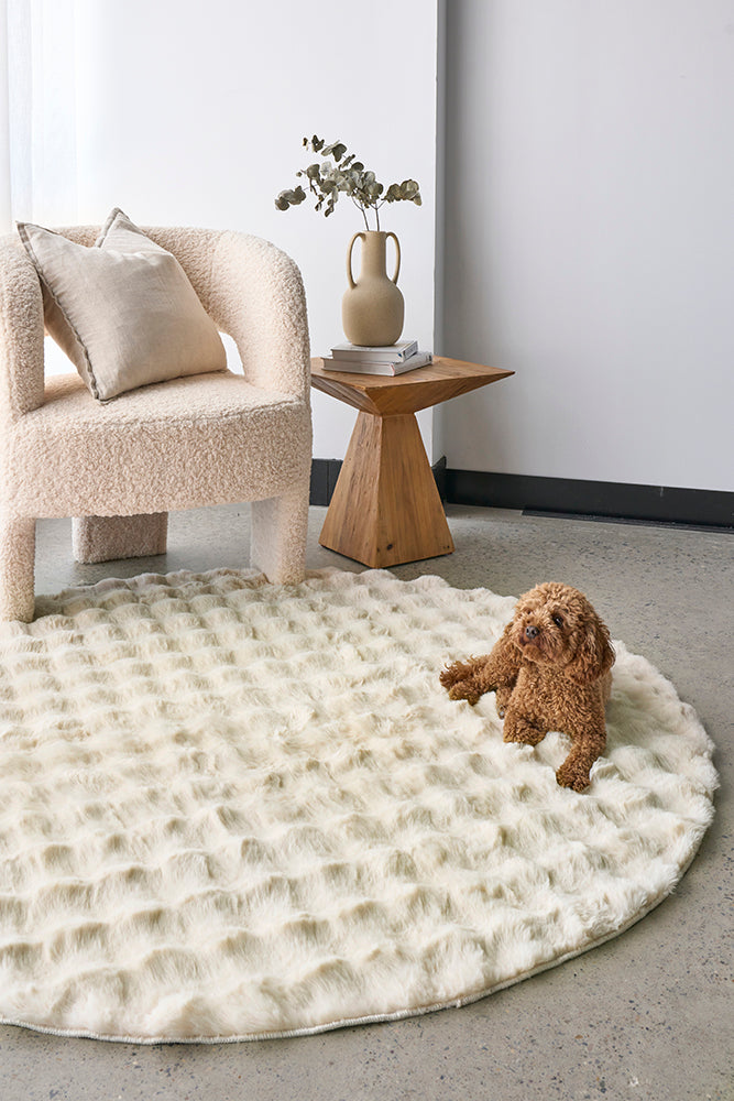 Bubble Natural - Machine Washable Rug
