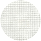 Bubble White Round - Machine Washable Rug