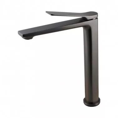 AQU RUSHY Tall Basin Mixer - Brushed Gun Metal