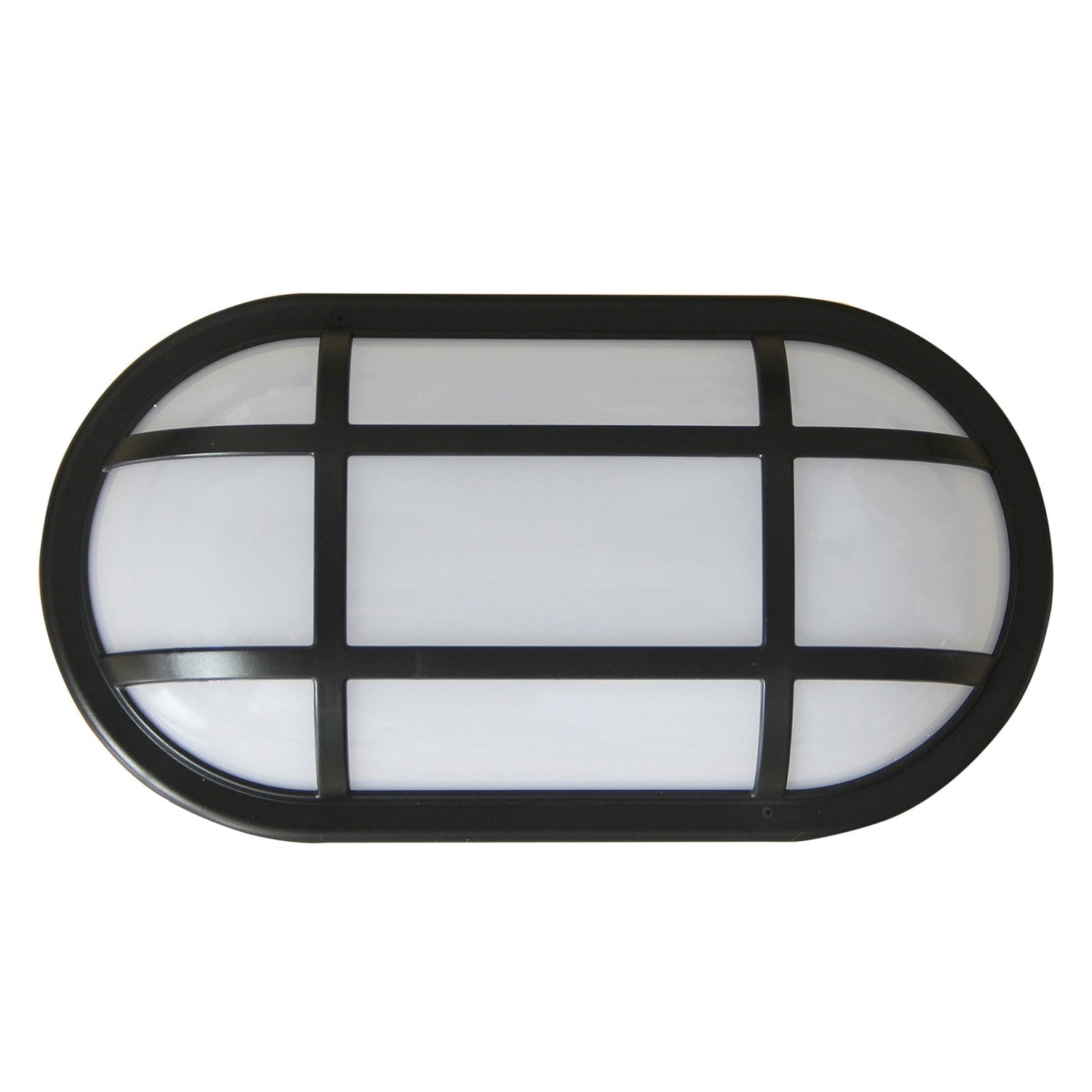 BULK: Oval LED Exterior Bulkhead Lights with Optional Cage IP65