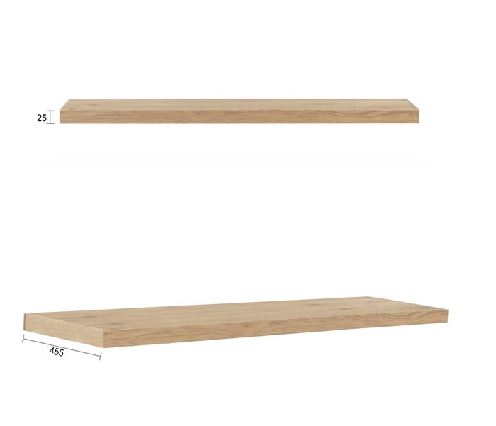 BYRON Wall Hung Vanity 900mm Natural Oak
