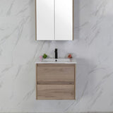 MAX MDF Wall Hung Vanity Max Oak (All Sizes)