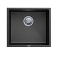 Black Carysil Granite Single Bowl Kitchen Sink - 457x406mm