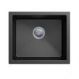 Black Carysil Granite Single Bowl Kitchen Sink - 533x457mm