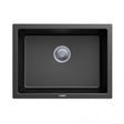 Black Carysil Granite Single Bowl Kitchen Sink - 610x457mm
