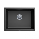 Black Carysil Granite Single Bowl Kitchen Sink - 610x457mm