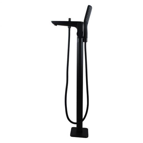 Floor Standing Mixer With Diverter Handheld Shower - Black