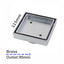 Brass Smart Tile Insert Floor Waste Shower Grate Drain 115x115mm - Chrome
