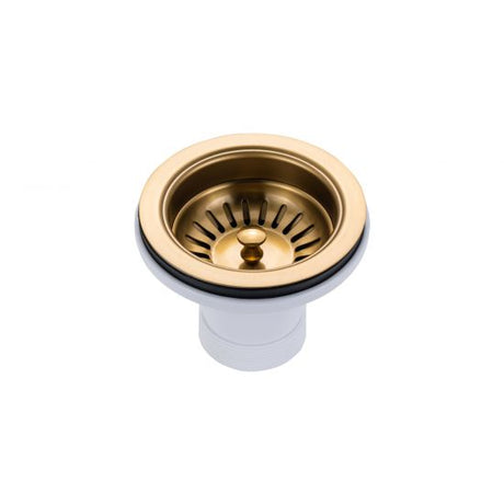 Brushed Brass Stainless Steel PVD Double Bowl Kitche Sink -   770x450x215mm