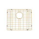 Brushed Brass Stainless Steel PVD Single Bowl Kitchen Sink - 500x440x230mm