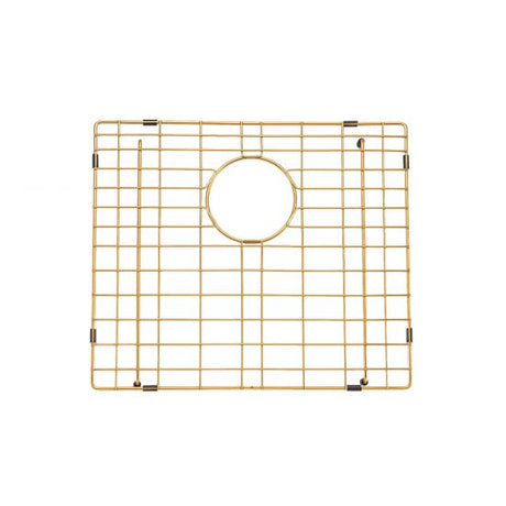 Brushed Brass Stainless Steel PVD Single Bowl Kitchen Sink - 510x450x230mm