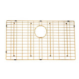 Brushed Brass Stainless Steel PVD Single Bowl Kitchen Sink - 762x457x254mm