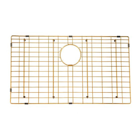 Brushed Brass Stainless Steel PVD Single Bowl Kitchen Sink - 762x457x254mm