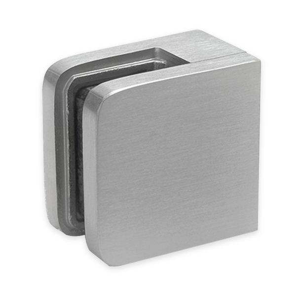 Glass Clamp - Square Front to Wall/ Square Post
