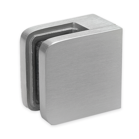 Glass Clamp - Square Front to Wall/ Square Post