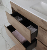 MAX MDF Freestanding Vanity Max Oak (All Sizes)