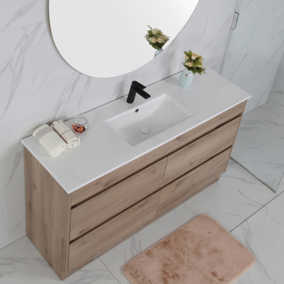 MAX MDF Freestanding Vanity Max Oak (All Sizes)