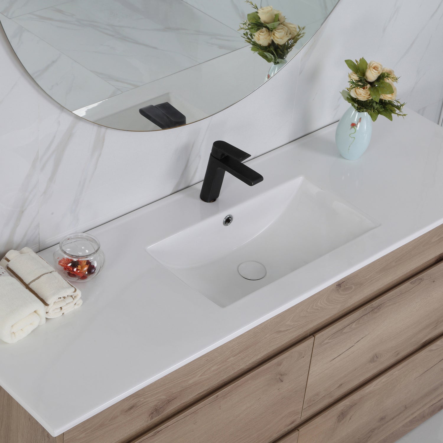 MAX MDF Freestanding Vanity Max Oak (All Sizes)