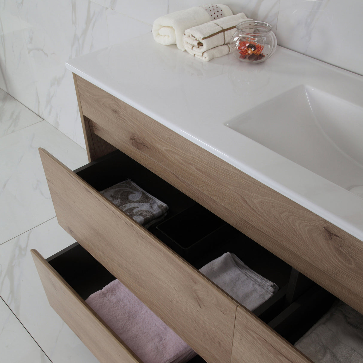 MAX MDF Freestanding Vanity Max Oak (All Sizes)