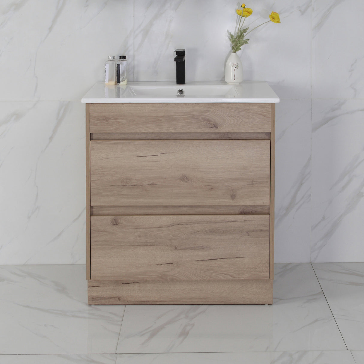 MAX MDF Freestanding Vanity Max Oak (All Sizes)