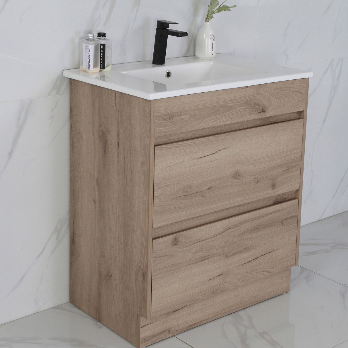 MAX MDF Freestanding Vanity Max Oak (All Sizes)