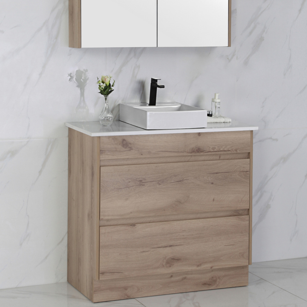 MAX MDF Freestanding Vanity Max Oak (All Sizes)