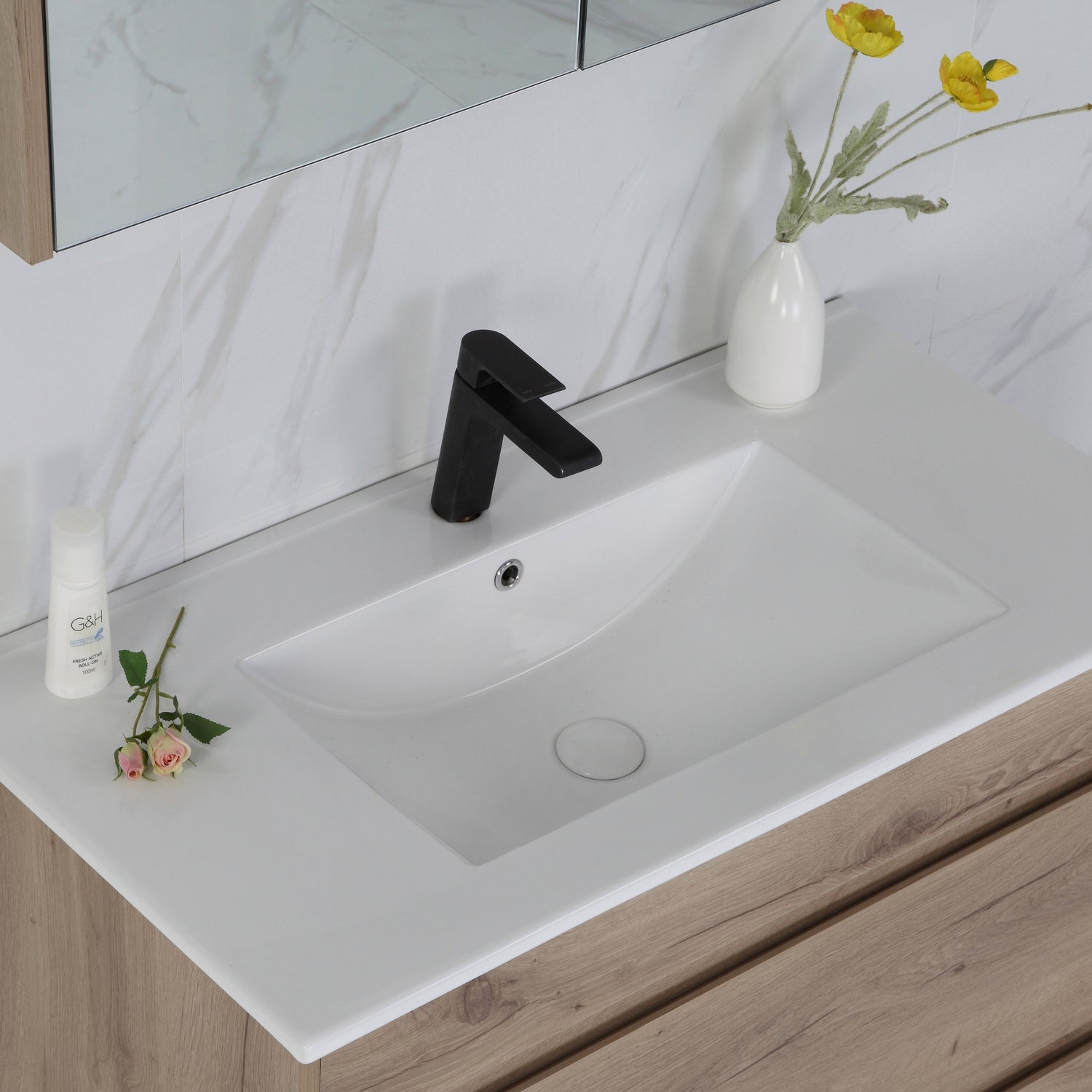 MAX MDF Freestanding Vanity Max Oak (All Sizes)